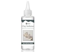 Premium Polymer Clay Softener - Revive Hardened Clay, Enhances Flexibility & Adhesion, Adds Shine After Baking, Ideal for Ceramic Artists, Teachers & DIY Craft Lovers (120ml)