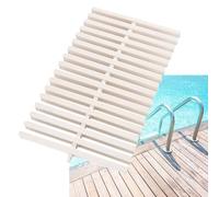 Premium Pool Grating Overflow Drain Cover - 20x100CM, 6pcs Set for Above Ground Pools, Showers & Walkways - Durable, Anti-Clogging, Heavy-Duty Drainage Solution