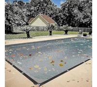 Premium Pool Leaf Net Cover Fine Mesh Anti-Debris for Inground & Above Ground Pools UV-Resistant Protection Tarp (2x6M)