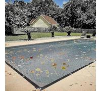 Premium Pool Leaf Net Fine Mesh Debris Cover for In-Ground & Above-Ground Pools UV-Resistant Pool Tarp Heavy-Duty 8x10m Size Perfect for Leaf Protection.