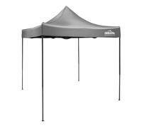 Dellonda Premium 2x2m Pop-Up Gazebo, Heavy Duty, PVC Coated, Water Resistant - Grey Canopy - DG129