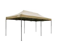 Dellonda Premium 3x6m Pop-Up Gazebo Water Resistant Fabric Beige Canopy - DG138