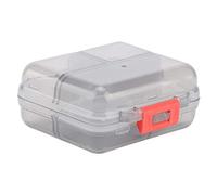 Premium Portable 7 Grids Weekly Box Organizer Durable Tablet Drug Case for Travel Outdoor Claret Red Blue Pink Gray 7.8x7.2x3.5cm (Gray)