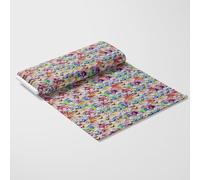 Premium Printed Viscose Jersey Fabric by The Metre, 152cm/60 inch Wide, 4 Way Stretch - Ideal for Dressmaking, T-Shirts, Skirts, Bedsheets, and More - by Discount Fabric LTD (Trieste1 Metre)