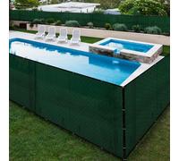 Premium Privacy Fence Screen, UV-Blocking Shade Cloth with Grommets, 90% Sun Protection, Durable Fencing Mesh Cover for Outdoor Backyard & Patio, Green, 13x66ft (4x20m)