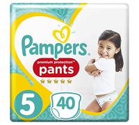 Premium Protection Pampers Pants Size 5 Nappies Pack of 2 x Pack of 40) (12-17 kg)