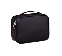 Premium PU Cosmetic Planner Bag with Metal Clip Large Space for Brushes Skincare and Makeup Accessories Cosmetic Bag for Women