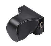 Premium PU Leather Camera Case for EOS M100 - Black, Brown, Coffee Options - Compact 11.5x9x12cm with Adjustable Shoulder Strap