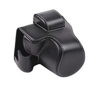 Premium PU Leather Camera Case for EOS M5 M50 M50II - Black/Brown/Coffee with Adjustable Shoulder Strap - Compact 12x11x12cm Design