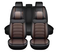 Premium PU Leather Car Seat Covers for Bentley Flying Spur Full Coverage Breathable Car Seat Protector Waterproof Scratch Resistant Universal for 5-Seater Vehicles Easy Brown