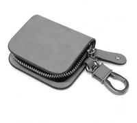 Premium PU Leather Earbuds Carry Case with Keychain Hook | Protective Zipper Pouch for AirPods, TWS Earphones & Bluetooth Accessories | Compact Travel Storage Case