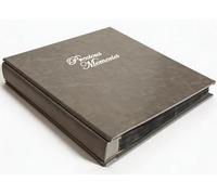 Premium PU Leather Photo Album 4x6 600 Pockets, Grey Extra Large Picture Album with Silver Stamping "Precious Memories", Archival Safe Memory Book for Wedding, Family, Anniversary, Baby
