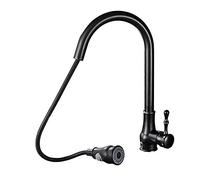 Premium Pull-Out Kitchen Mixer Tap, Single Handle Faucet, Hot & Cold Water Control, Modern Design Sink Mixer for Home & Kitchen - Easy Installation & Quality