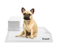 Premium Puppy Training Pads 20pk 5-Layer Super Absorbent Dog Pee Pads with Honey Attractant & Quick-Dry Mesh - 60x45cm