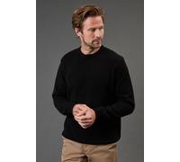 Premium Pure Cotton Crew Neck Jumper Maine Black S