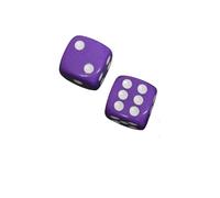 Premium Purple Gaming Dice, 16mm D6 Opaque Dice with White Dots for Tabletop Games,