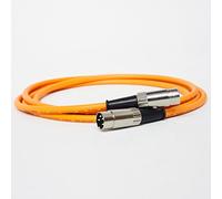 Premium QUAD 4 Pin Din to 4 Pin Din Lead. Pre-amp to Power-Amp. 33,44, 303, 405 (1.5m, Orange)