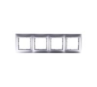 Premium Quad Frame Silver Matt/ For Simon 54 DRK4/43