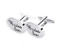 Premium Quality 1 Pair Men's Cufflinks Set Silver Brides Son Shirt Button Clip Studs Work Cufflinks Men's Jewellery Gift Present Durability