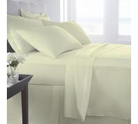 Premium Quality 100% EGYPTIAN COTTON 400 THREAD COUNT Pillowcases Pair - Sateen Weave Long Staple Cotton Ultra Soft Pure Natural Breathable Hypoallergenic Pillowcases (Cream, Housewife)