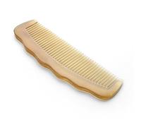 Premium Quality 100% Handmade Anti Static Natural Sheep Horn Comb - Professional Detangling Massage Comb (Wavy)