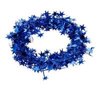 Premium Quality 1Pc Star Tinsel Garland Christmas Decoration Blue Approx.7 m