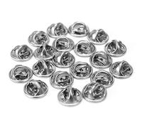 Premium Quality 20 Pcs Silver Comfort Fit Butterfly Clutch Metal Pin Backs ReplacementDurability