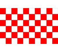 Premium Quality 5Ft X 3Ft 5'X3' Flag Checkered Red & White