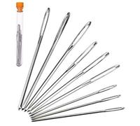 Premium Quality 9 Pieces Sewing Needles Large Eyes Hand Blunt Needle Embroidery Darning Tapestry Yarn Needles Durability