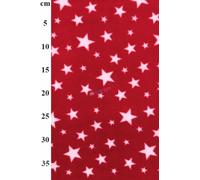 Premium Quality Anti-Pill Polar Fleece | Halloween Prints | Autumn/Winter Throws | Plush Washable Fabric | Sold By The Metre | By Tia Knight (Twinkle Stars- Red)