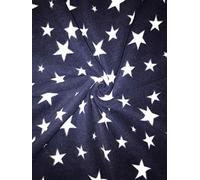 Premium Quality Anti-Pill Polar Fleece | Halloween Prints | Autumn/Winter Throws | Plush Washable Fabric | Sold By The Metre | By Tia Knight (Twinkle Stars- Navy)