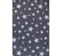 Premium Quality Anti-Pill Polar Fleece | Halloween Prints | Autumn/Winter Throws | Plush Washable Fabric | Sold By The Metre | By Tia Knight (Twinkle Stars- Grey)