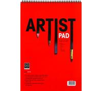 Premium quality artist's spiral pad A3 140gsm paper 20 sheets - for sketching / technical drawing / watercolours / acrylic / gouache / ink / children / painting