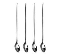 Premium Quality Cafe Latte Spoons - Long Handle Stainless Steel Spoons - Ideal for Lattes & Ice Cream Sundaes by Kitchen Stars (4)