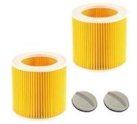 Premium Quality Cartridge Filter For Karcher Wet & Dry Hoover Vacuum Cleaners 2 Pack