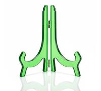 Premium Quality Clear Traditional Acrylic Plate Stand Display Picture Photo Frame Stand Holder - Perfect for 6" to 10" Inch Plates in Green