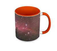 Premium Quality Colour Mug Orange - Horsehead Nebula Space Astronomy - Mug with Handle and Coloured Interior