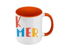 Premium Quality Colour Mug Orange - OK Boomer Humour Internet Web Meme - Mug with Handle and Coloured Interior