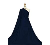 Premium Quality | Cotton Elastane Fabric | 4 Way Stretch Lycra Jersey Material | Oeko-TEX® Certified | Fabriques (Navy, 8"x8" Sample)