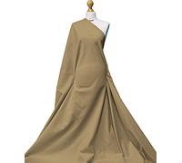 Premium Quality | Cotton Poplin Fabric | 100% Cotton Non Stretch Fabric | Dressmaking Material | Oeko-TEX® Certified | Fabriques (Camel, 8" x 8" Sample)