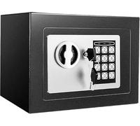 Premium Quality Digital Electronic Safe Box, 4.6L, PIN Code and Key Lock, Steel Construction, High Security, SIA Approved, Black Colour, Safe For Home, Office, Hotel, Business