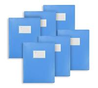 Premium Quality Display Book Folder for School, Filing, Storage, Interviews, CVS & Presentations, Assorted Colours, A4 Display Folder with 62 Pockets by Arpan (Blue - Pack of 6)