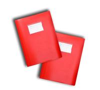 Premium Quality Display Book Folder for School, Filing, Storage, Interviews, CVS & Presentations, Assorted Colours, A4 Display Folder with 62 Pockets by Arpan (Red - Pack of 2)