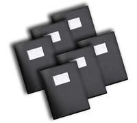 Premium Quality Display Book Folder for School, Filing, Storage, Interviews, CVS & Presentations, Assorted Colours, A4 Display Folder with 62 Pockets by Arpan (Black - Pack of 6)