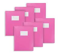Premium Quality Display Book Folder for School, Filing, Storage, Interviews, CVS & Presentations, Assorted Colours, A4 Display Folder with 62 Pockets by Arpan (Pink - Pack of 6)