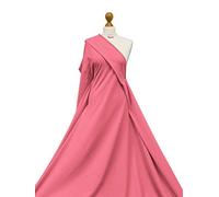 Premium Quality | French Terry Fabric | Cotton Elastane Blend |4 Way Stretch Material | Oeko-TEX® Certified | Fabriques (Candy Pink, 1 Meter)