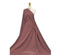 Premium Quality | French Terry Fabric | Cotton Elastane Blend |4 Way Stretch Material | Oeko-TEX® Certified | Fabriques (Dusty Pink, Half Meter)