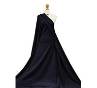 Premium Quality | French Terry Fabric | Cotton Elastane Blend |4 Way Stretch Material | Oeko-TEX® Certified | Fabriques (Navy, 1 Meter)