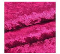 Premium Quality Fuchsia Pink Crushed Velvet 1 Way Stretch Fabric, Dress Craft Wedding Cushion Curtain Material | 60”- 150 cm Wide | Same Day Dispatch | Sold by The Metre