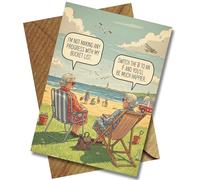 Premium Quality Funny Retro Card for Women - “Bucket List” Design - A5 300gsm Greeting Card - Vintage Humour Gift for Mum, Sister, Nana, Best Friend or Cousin - Ideal for Birthday or Mother’s Day